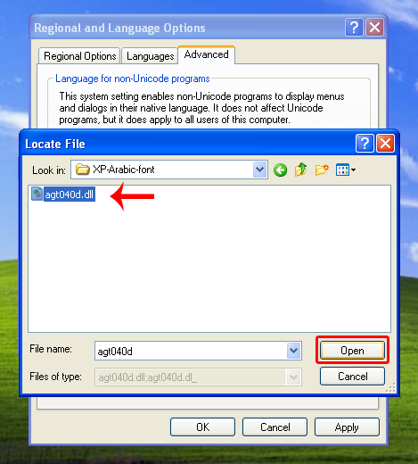 add arabic language windows xp without cd
